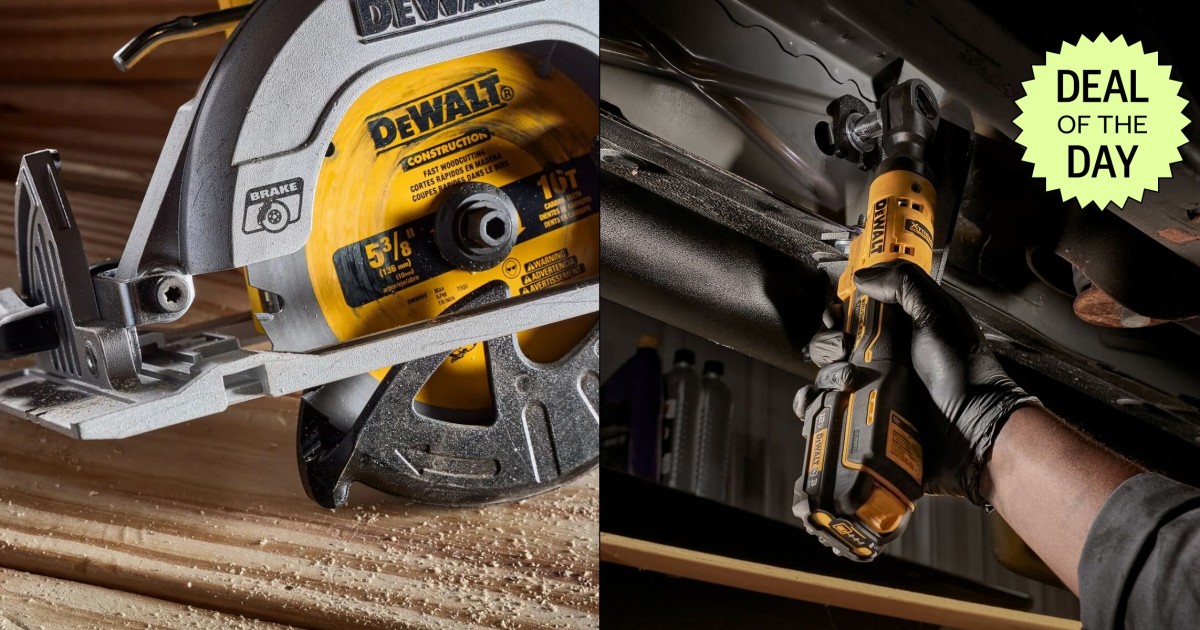 You can get up to 51% off Dewalt tools at Lowe’s Labor Day Sale