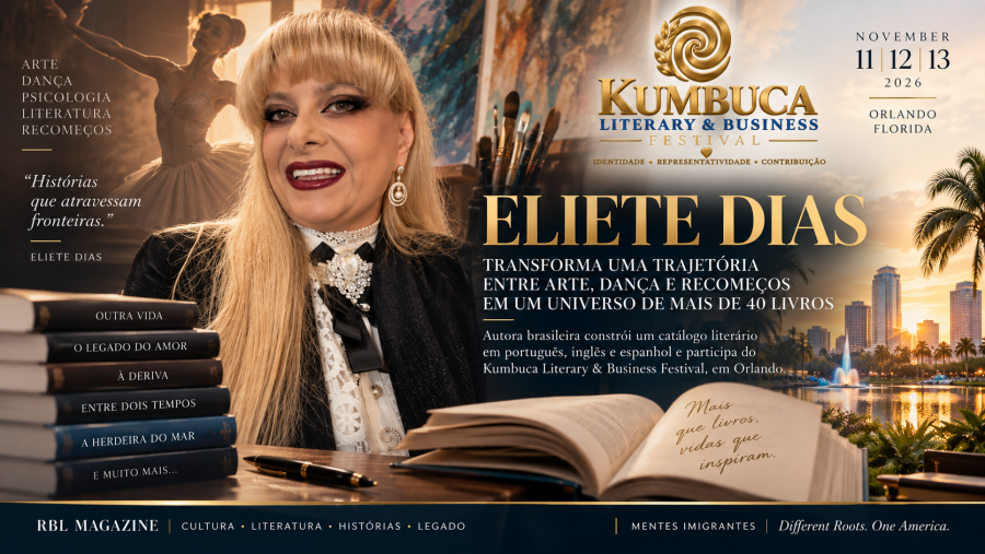 ELIETE DIAS TRANSFORMA UMA TRAJETÓRIA ENTRE ARTE, DANÇA E RECOMEÇOS EM UM UNIVERSO DE MAIS DE 40 LIVROS