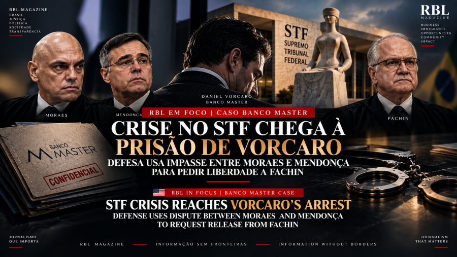 Impasse no STF chega à prisão de Vorcaro: defesa pede liberdade a Fachin