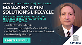 CIMdata to Host Free Educational Webinar on Navigating PLM End-of-Life